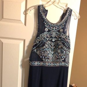 Beautiful gem prom dress